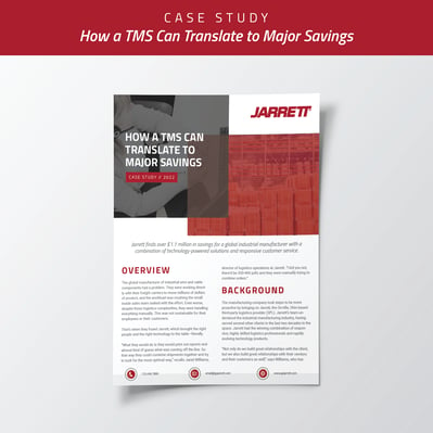 Case Study Graphics - How A TMS Can Translate To Major Savings
