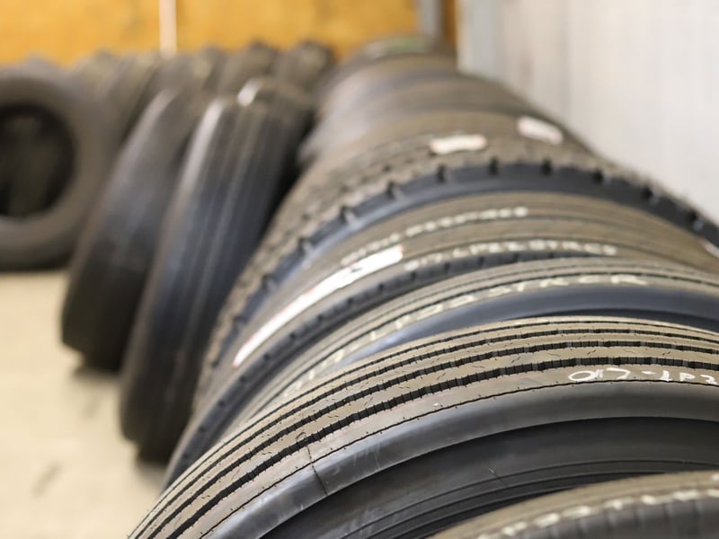 Tires in a Warehouse