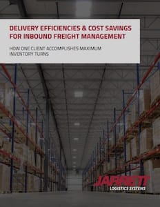 Delivery Efficiencies and Cost Savings for Inbound Freight Management