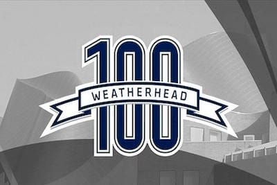 weatherhead 100 badge