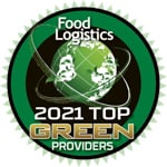 Food Logistics 2021 Top Green Providers award winner
