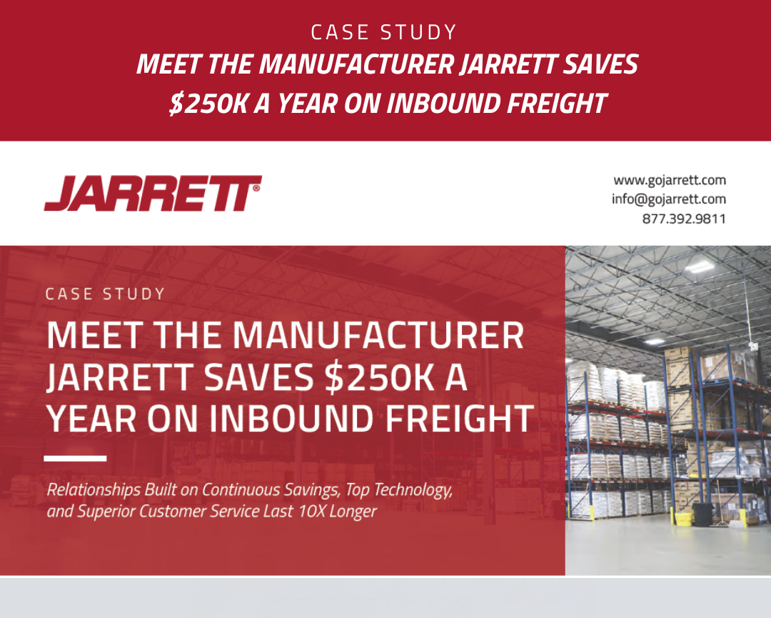 Jarrett Saves Manufacturer $250K