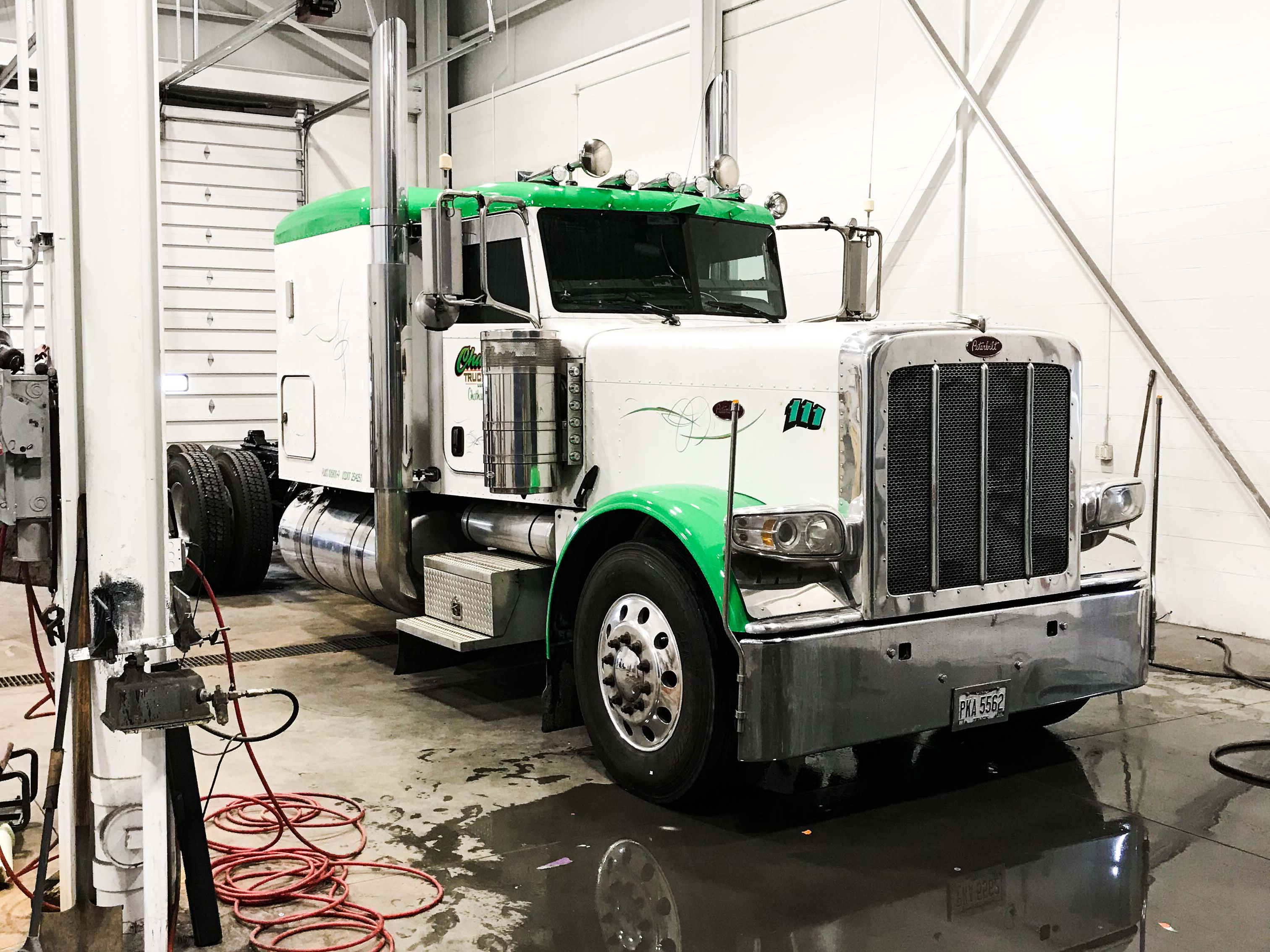 Semi-truck repair work done at Jarrett Fleet Services