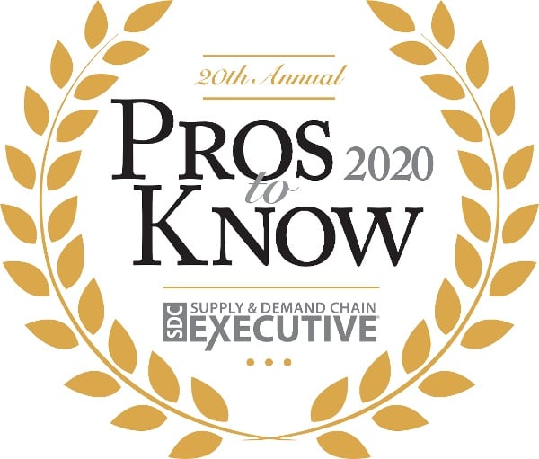 Pros to Know 2020 SDC Supply & Demand Chain Executive award