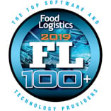 Food Logistics 2019 FL 100+ top software and technology provider award