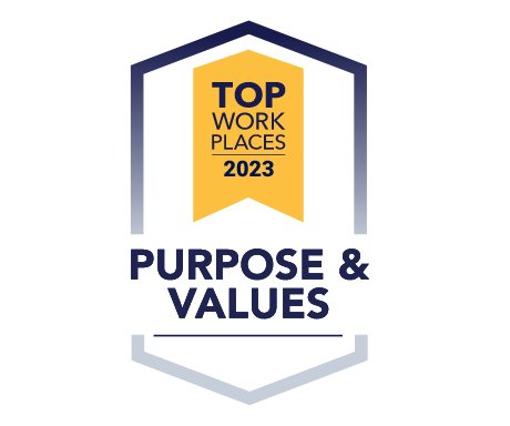 Top Work Places 2023 - purpose and values